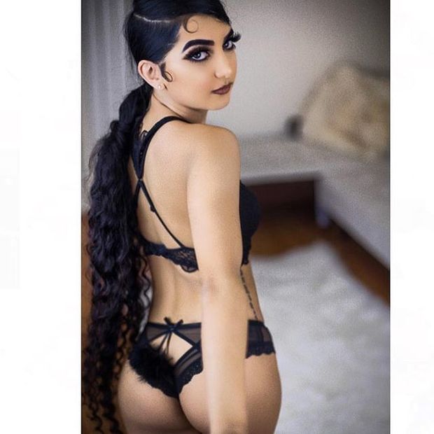 long black hair