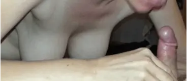 Babe licking little dick