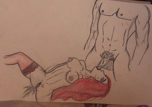 My GF drawing