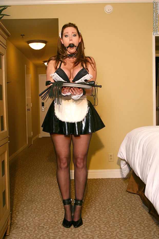 The maid is ready for her punishment, sir