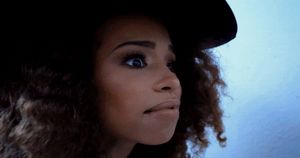 Little teen witch shocked by a gloryhole cock.