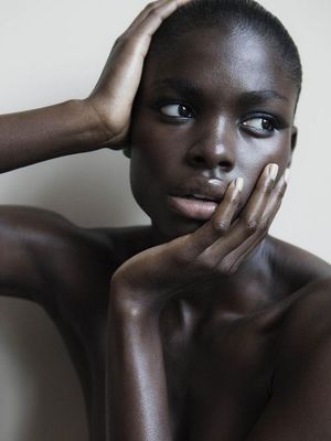 Dark skinned ebony beauty