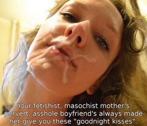 face mom covered of sperm