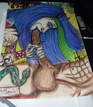 Eve had a craving for some hard, dark , and hellish lust.