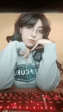 Amazing amateur teen showing off her massive tits.