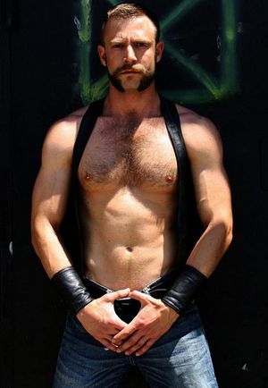 Sexy leather man
