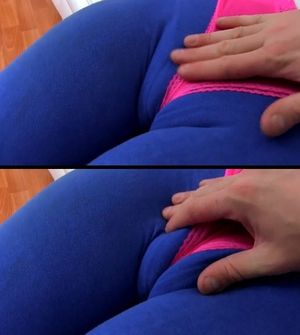 Fiona in blue bodysuit