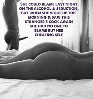 No one to blame but herself