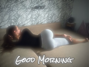 Good Morning (Tight Ass in White Yoga Pants)