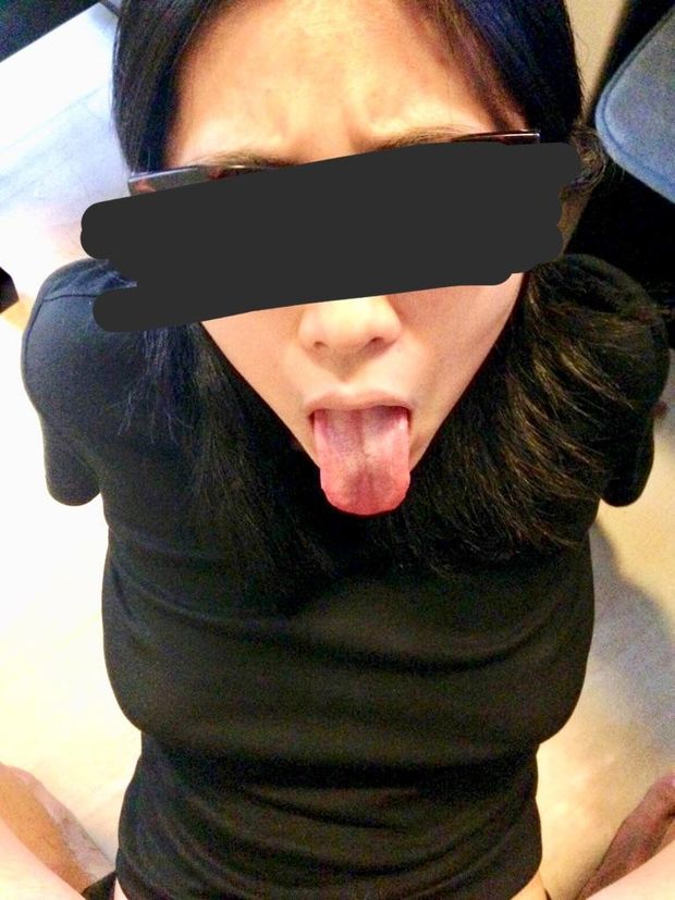 blowjob tongue out
