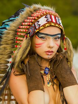 Native goddess Milena Angel Beautiful Blue Eyes and Stunning Body