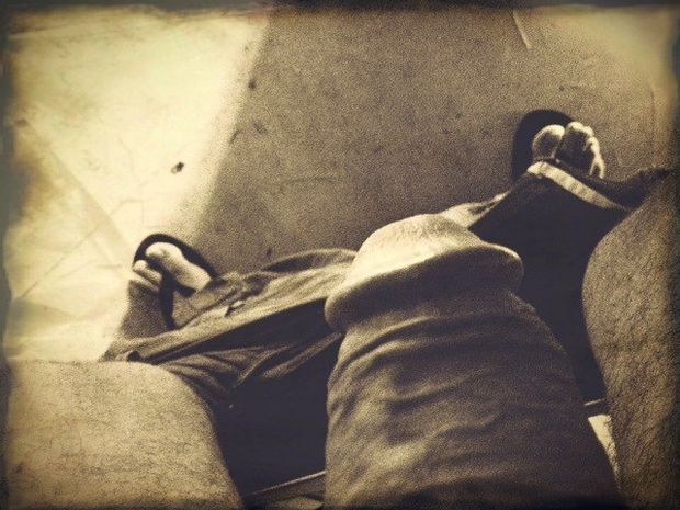 Looking down..