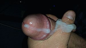 Warm sperm cumming up..2