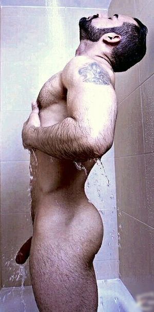 Yummy Daddy in the shower