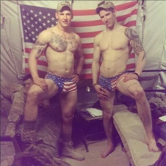 Hot soldiers with nice packages