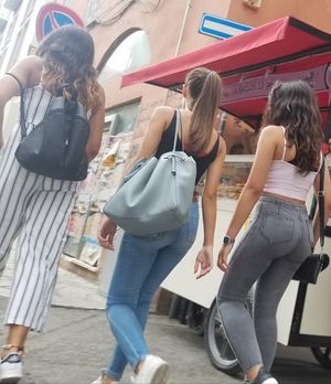 3 cuties walking