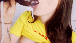 Trish Collins Bad Dragon Cumshot on her tits