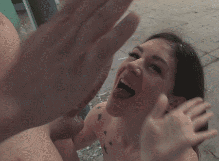 “Julie is just part of our gang - always willing to let any of our dudes use her holes and unload their cocks on her face.”