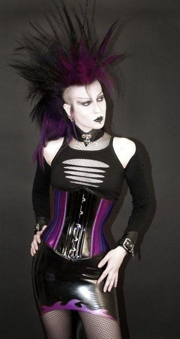 Goth mohawk babe