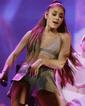 Ariana Grande upskirt on stage