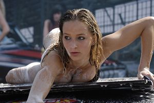 The "breast" way to wash a car