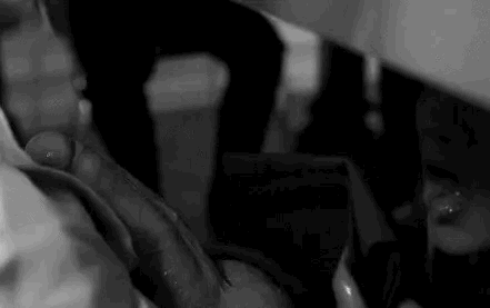 My submissive does service under the table during mens poker game