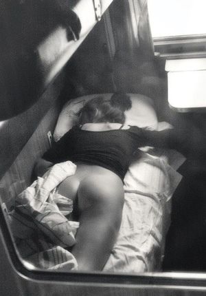 Found her like this on the train, then I opened up the door