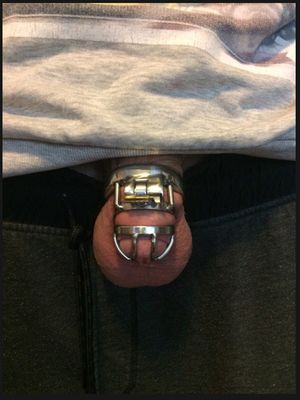 Owned cock cage because she said my penis isn’t big enough