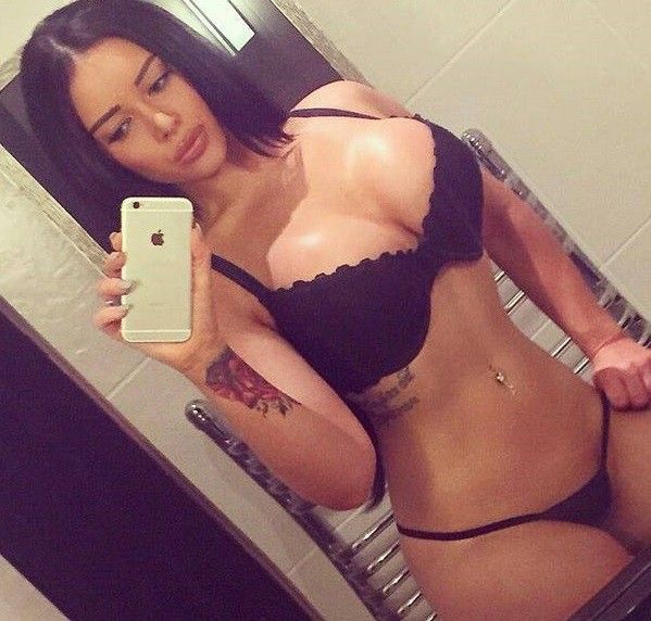 Bimbo Rosemary West Takes Selfie Of Her Shinny Big Breasts while in a maze of danger & trouble - SGB