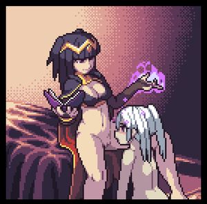 female my unit, my unit, and tharja (fire emblem: kakusei and etc) drawn by kyrieru