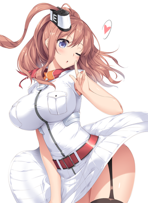 Saratoga Big boobs Kantai Collection