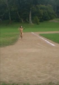 running nude