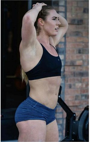 Brooke wells hands over head