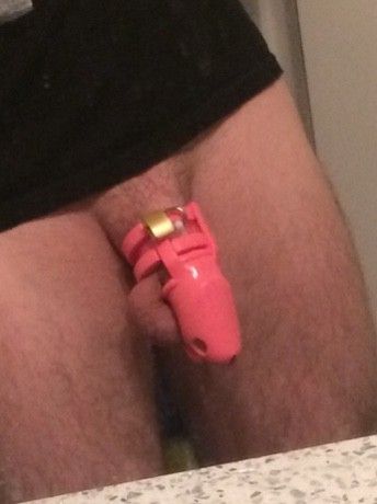 She makes me prove my cage is still locked tight while she’s on dates