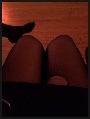 She snuck away at the party to get fucked apparently he ripped the pantyhose I JUST bought her