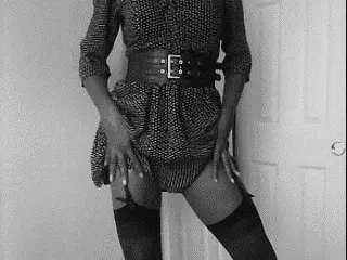 Showing off what's hidden under that dress