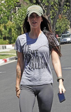 Megan In Gray Yoga Pants