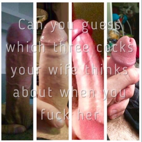 My dick is obviously the one on the right