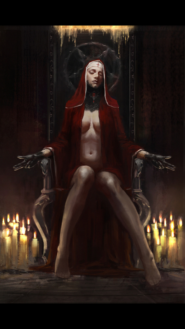 Possessed nun