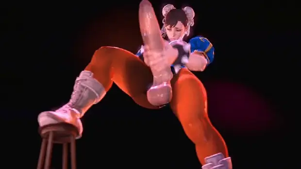 Chun Lee masturbating