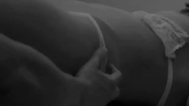 Blonde sensual panties-off