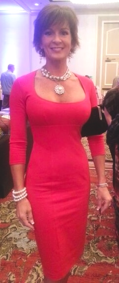 Classy MILF in Tight Red Dress