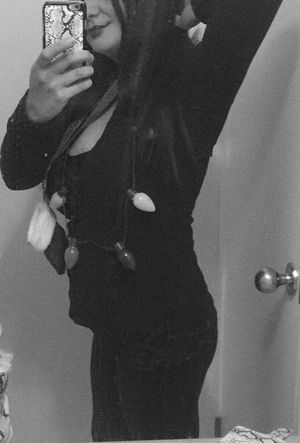 She sent me this bathroom selfie and then stayed with her ex till 4am