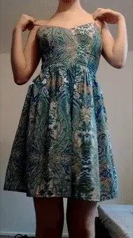 Squeezing my tits