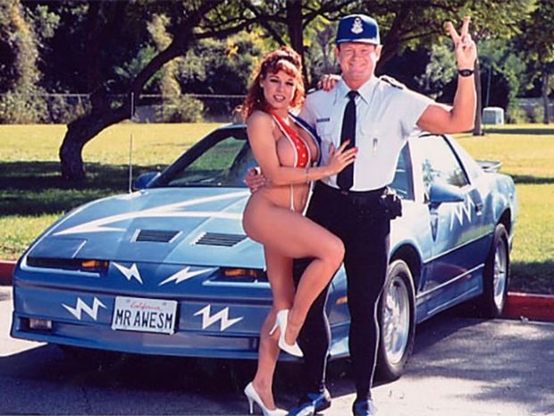 WHO is the woman who held onto Mr Awesome (Roy Shildt) in the 1988 issue of Playgirl ??? Vintage Bimbo