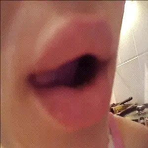 webcam hotty licking lips