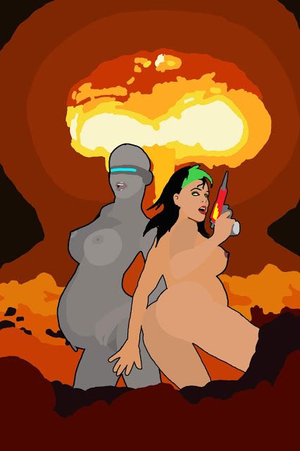 Atomic Boom! Boom! Robot Human Lesbian Pregnant Nudes