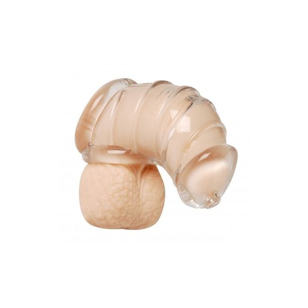 This all-rubber chastity cage is the best way to experience erection restriction in discreet and flexible comfort.