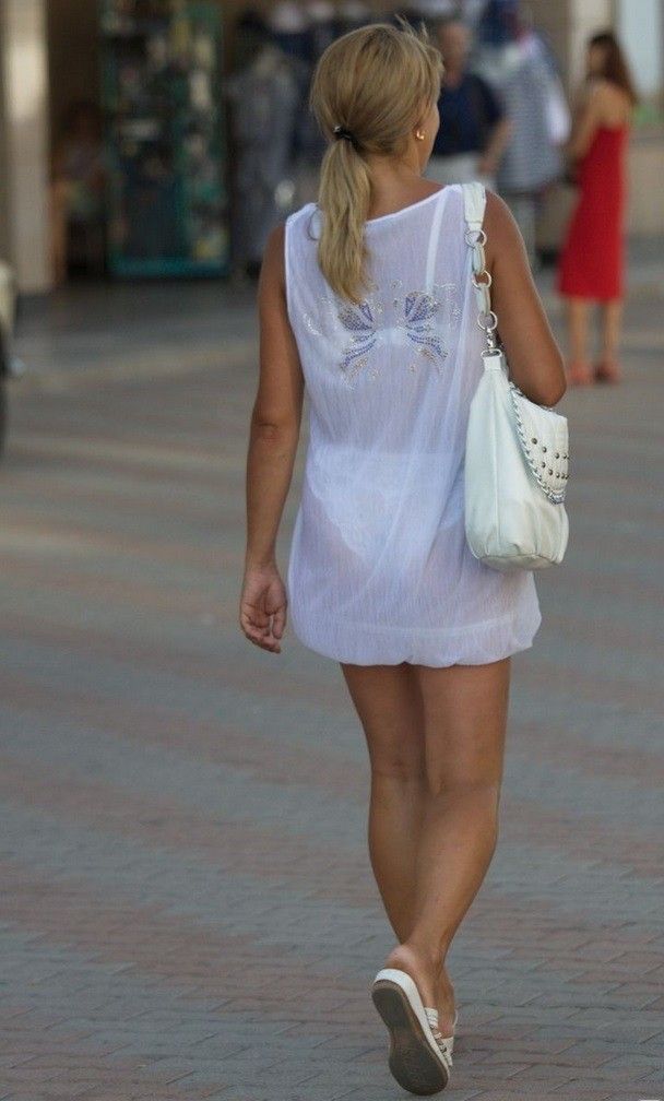 white panties under dress