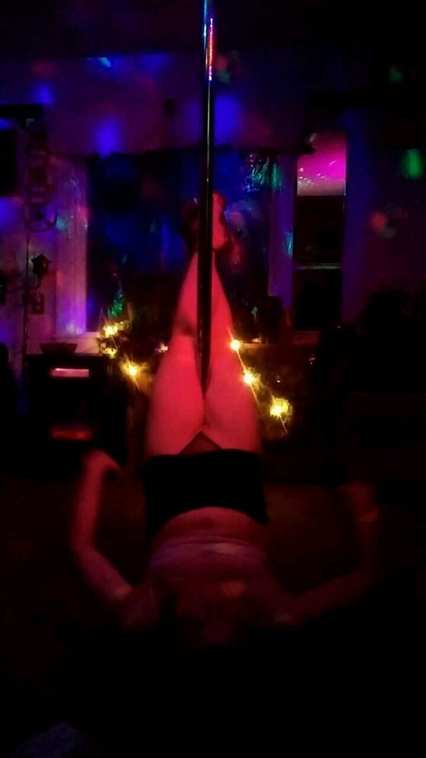 milf panties on pole dance pole